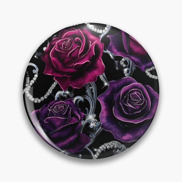 Item preview, Dark Gothic Crimson Rose Seamless Pattern 05 designed and sold by The Design Asset Station.