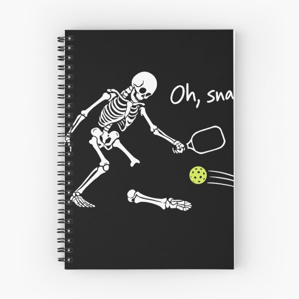 Item preview, Oh Snap Skeleton Playing Pickleball Funny Sports Art designed and sold by Sardine-Food.