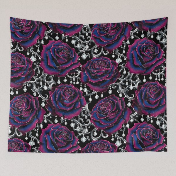 Item preview, Gothic Floral Dark Aesthetic Rose Pattern 06 designed and sold by The Design Asset Station.