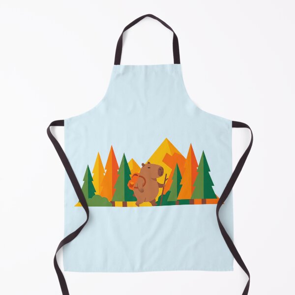 Item preview, Lindo capibara excursionista con mochila aventura en la naturaleza arte designed and sold by pattman.