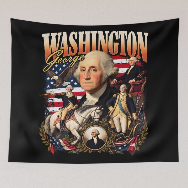 Item preview, George Washington Vintage 90s Presidential Portrait designed and sold by lcnsdjstrtry.