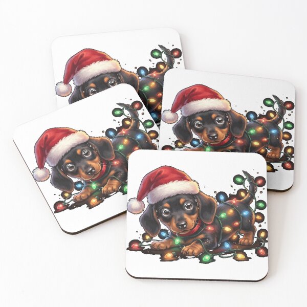 Item preview, Christmas Lights Dog - Dachshund Classic T-Shirt designed and sold by josumitofc.