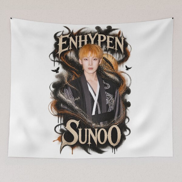 Item preview, Sunoo ENHYPEN Fiery Orange Gothic Fantasy Art designed and sold by Valeree Store.