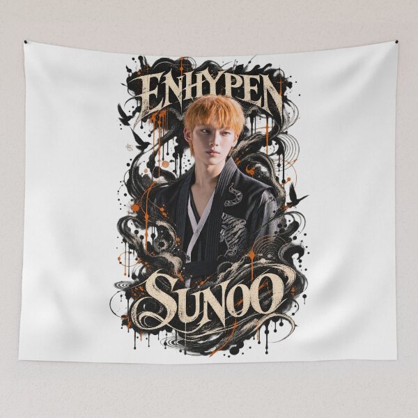 Item preview, Sunoo ENHYPEN Vintage Gothic Ember Poster Art designed and sold by Valeree Store.
