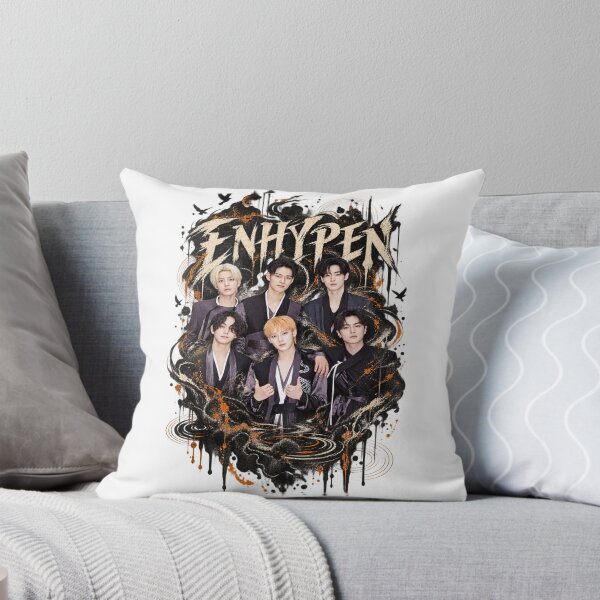 Item preview, ENHYPEN Group Dark Gothic Ink and Ember Poster designed and sold by Valeree Store.