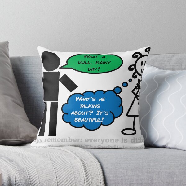 How do you see the world? Throw Pillow