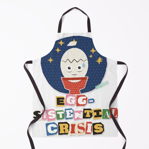 Item preview, Egg-sistential Crisis Cracked Egg Collage designed and sold by somebasic.
