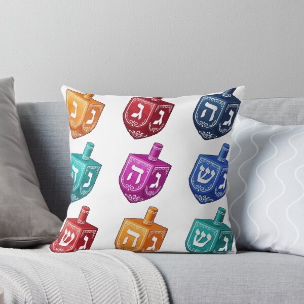Item preview, Colorful Hanukkah Dreidels with Hebrew Letters Classic T-Shirt designed and sold by BlaqboyDesigns.