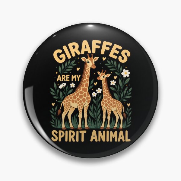 Item preview, Giraffe Spirit Animal Floral Graphic designed and sold by lcnsdjstrtry.