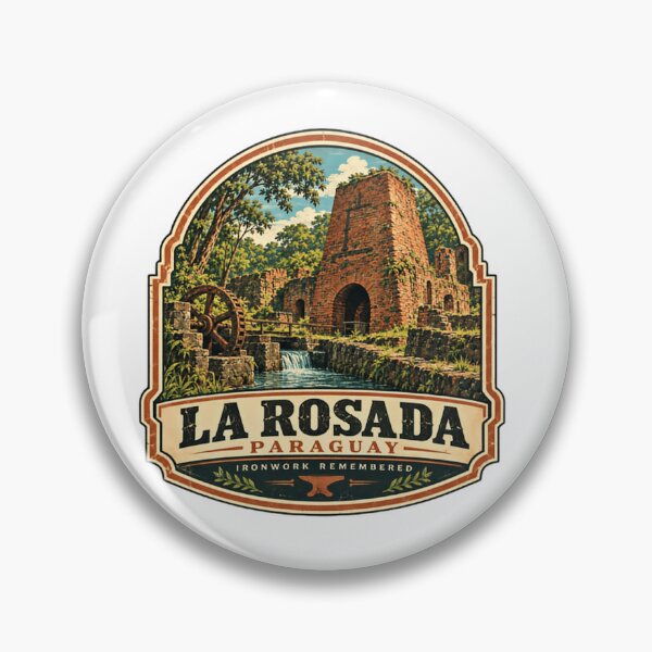 Item preview, La Rosada Paraguay Ironwork Remembered Historic Industrial Heritage Landmark designed and sold by Simsimah26Parks.