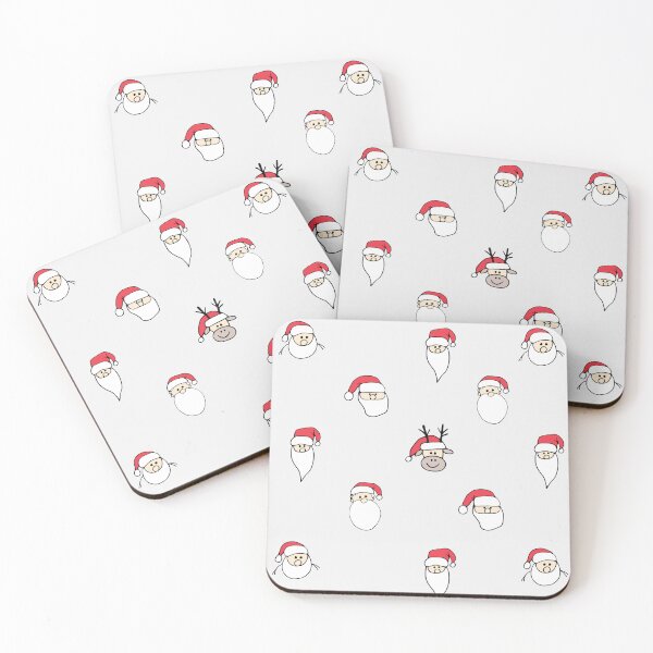 Item preview, Reindeer Delight imposter Santa in neutrals designed and sold by Quiet Waters Design.
