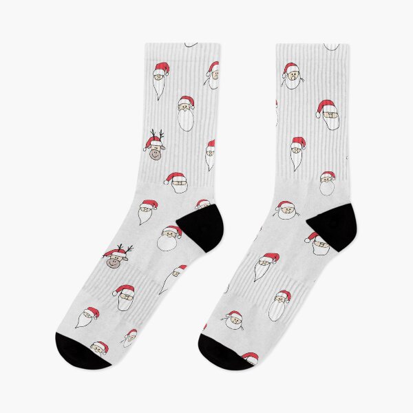 Item preview, Reindeer Delight imposter Santa in neutrals designed and sold by Quiet Waters Design.