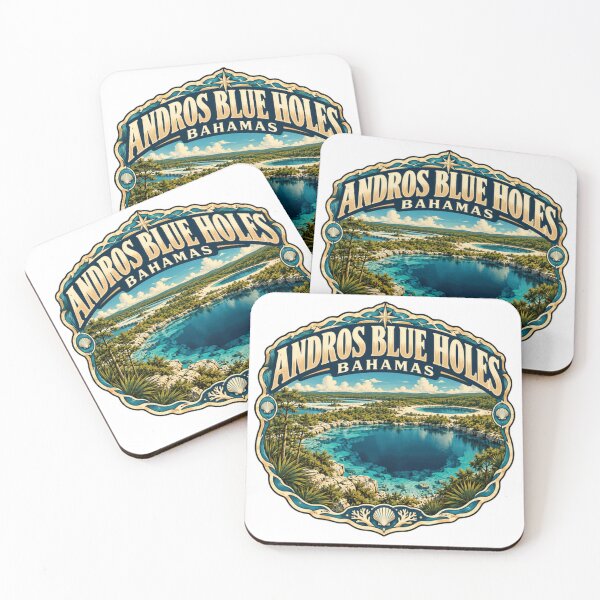 Item preview, Andros Blue Holes Bahamas Diver Snorkeler Traveler designed and sold by Simsimah26Parks.