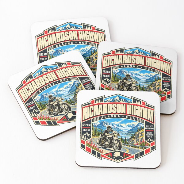 Item preview, Richardson Highway Alaska USA Motorcycle Road Trip Scenic Route designed and sold by ManilStuck237.