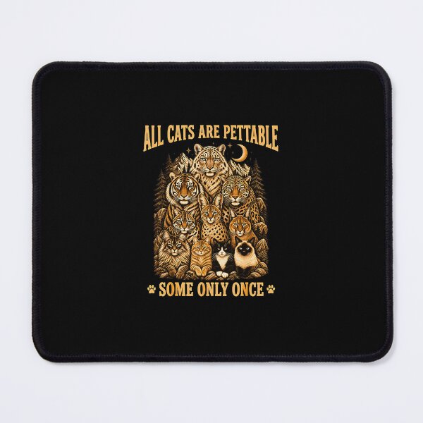 Item preview, All Cats Are Pettable – Wild Cats Vintage Nature designed and sold by Byhergawaa.