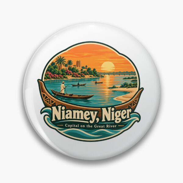 Item preview, Niamey, Niger Capital On The Great River African Travel Vacation Souvenir designed and sold by Simsimah26Parks.