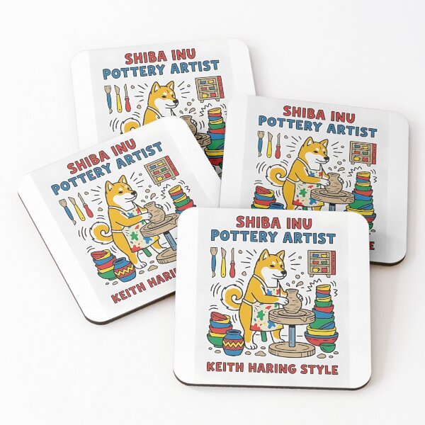 Item preview, Shiba Inu Pottery Artist designed and sold by PictoVibe.