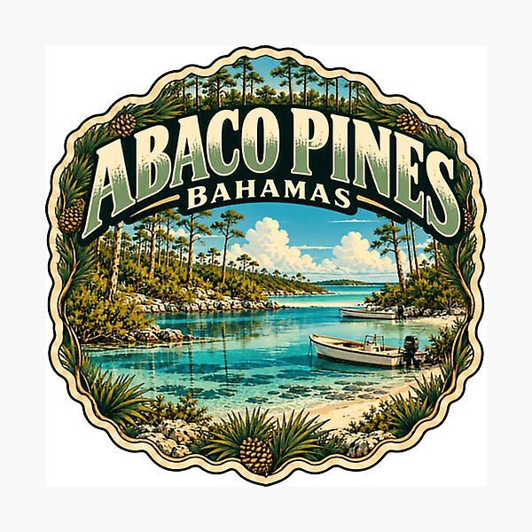 Item preview, Abaco Pines Bahamas Tropical Island Travel designed and sold by JonesFlora2025.