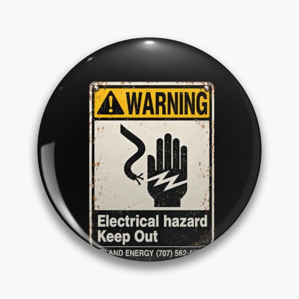 Item preview, Warning Electrical Hazard Keep Out Island Energy (707) 562-5000 Electrician Safety Worker designed and sold by HumansStuck12.
