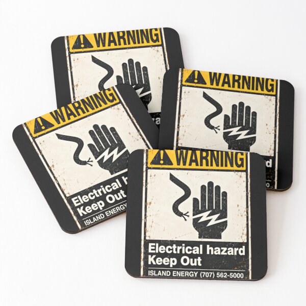 Item preview, Warning Electrical Hazard Keep Out Island Energy (707) 562-5000 Electrician Safety Worker designed and sold by HumansStuck12.