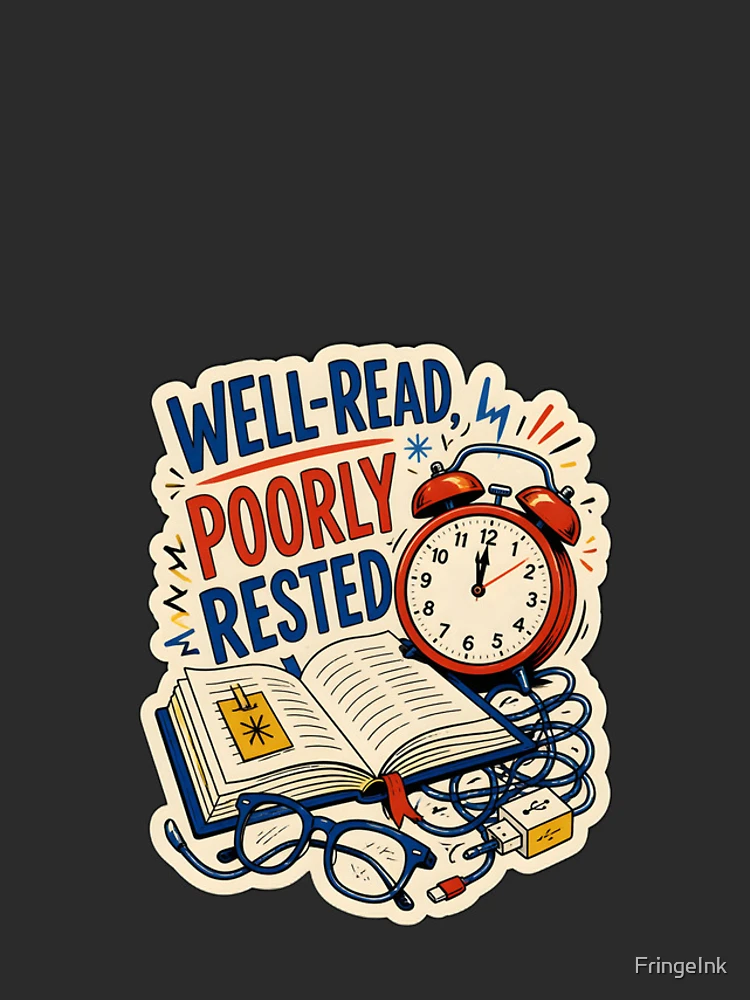 Thumbnail 4 of 4, iPhone Case, Well-Read, Poorly Rested designed and sold by FringeInk.