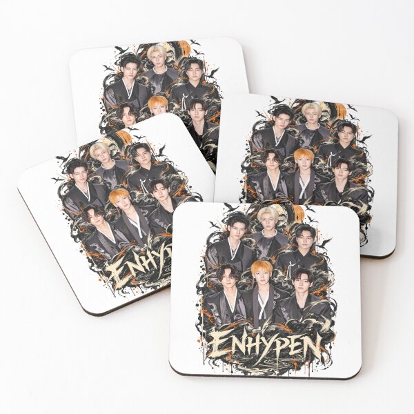 Item preview, ENHYPEN Dark Fantasy Ember Flame Group Portrait designed and sold by Valeree Store.