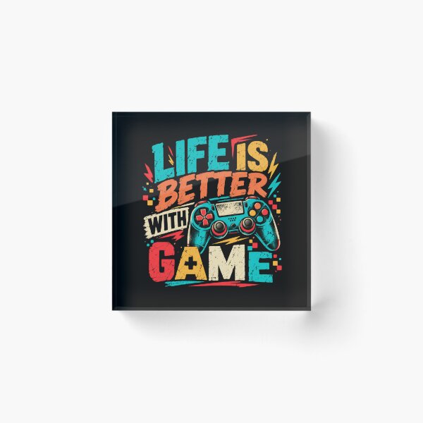 Item preview, Life Is Better With Game | Gaming Enthusiast Video Gamer Console Controller designed and sold by SkeletonsDanger.