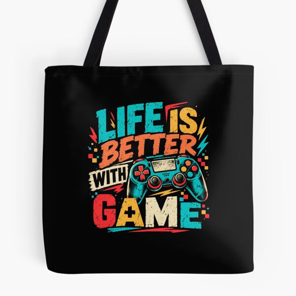 Item preview, Life Is Better With Game | Gaming Enthusiast Video Gamer Console Controller designed and sold by SkeletonsDanger.