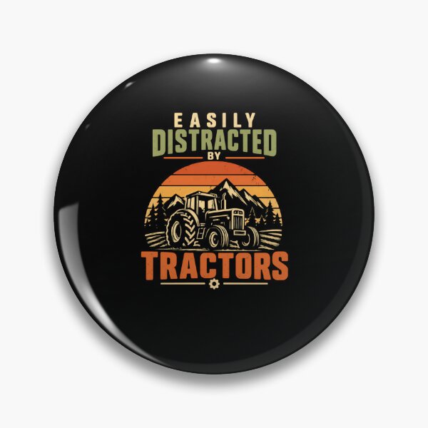 Item preview, Easily Distracted By Tractors Farmer Agriculture Lover designed and sold by HumansStuck12.