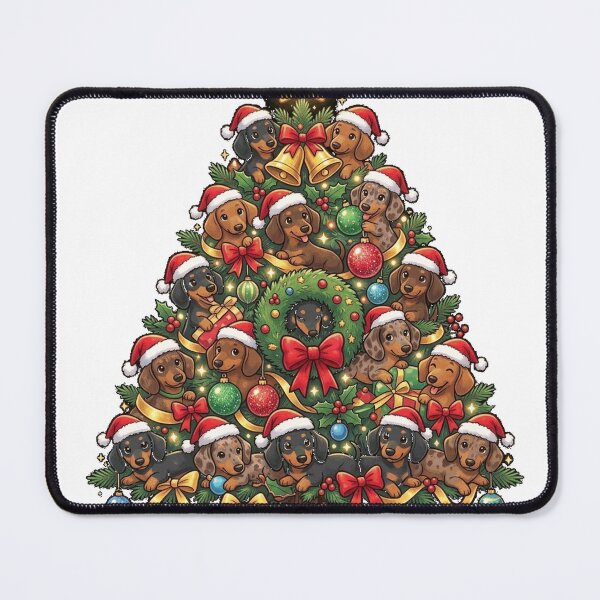 Item preview, Dachshund Christmas Tree Dog Xmas Lights Pajamas Funny Classic T-Shirt designed and sold by Djtahar15.