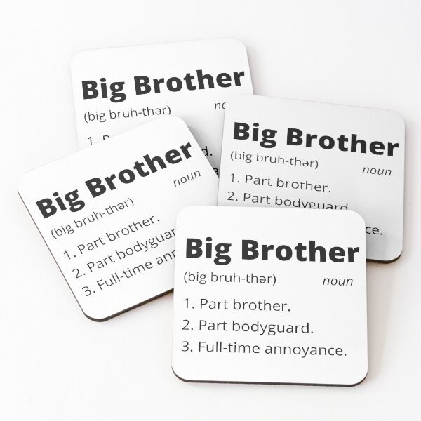 Item preview, Big Brother Definition Funny Sibling Gift designed and sold by bruceygoosey84.