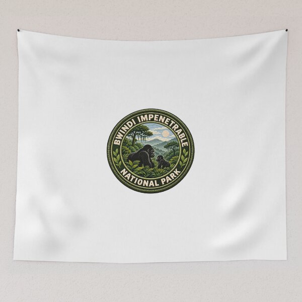 Item preview, Bwindi Impenetrable National Park Uganda Gorilla Trekking Wildlife designed and sold by JonesFlora2025.