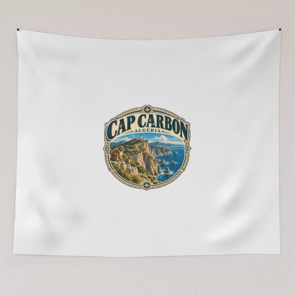 Item preview, Cap Carbon Algeria Travel Lighthouse Cliffs Monkey designed and sold by JonesFlora2025.