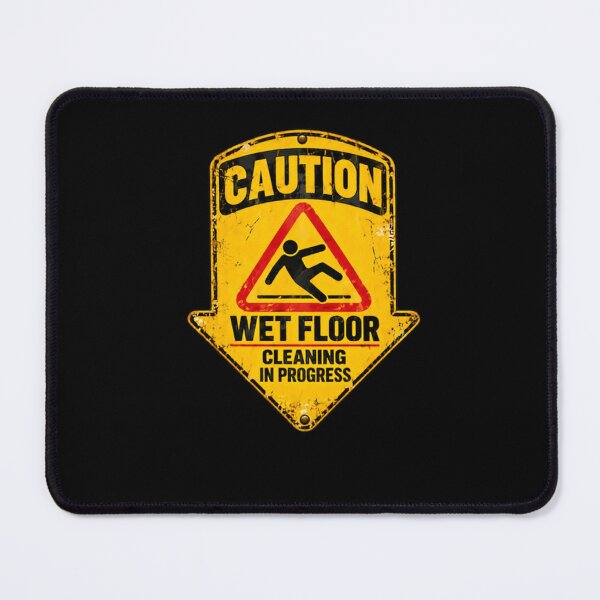 Item preview, Caution Wet Floor Cleaning In Progress Janitor Safety Warning designed and sold by HumansStuck12.