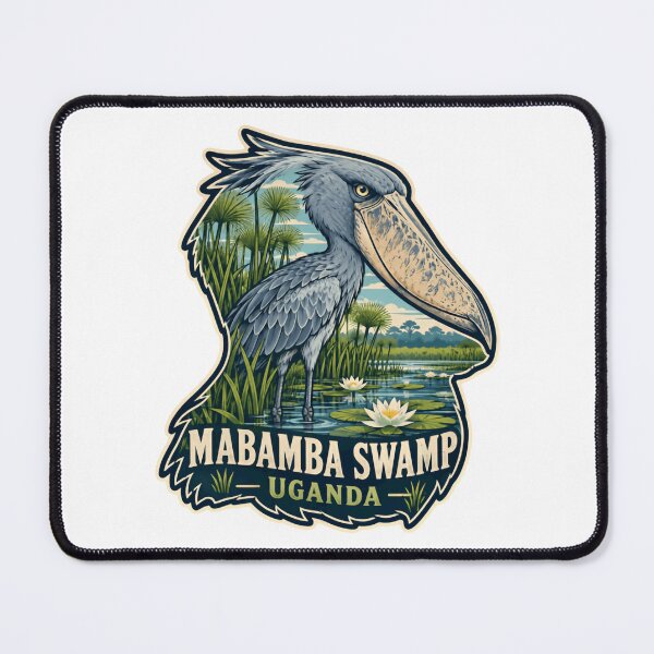 Item preview, Mabamba Swamp Uganda Shoebill Birdwatching Wildlife designed and sold by NightGlyph.