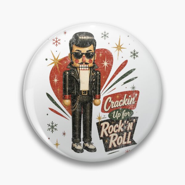 Item preview, Rockabilly Nutcracker – Crackin’ Up for Rock ’n’ Roll designed and sold by Nacho Average Designs.