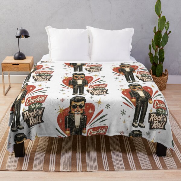 Item preview, Rockabilly Nutcracker – Crackin’ Up for Rock ’n’ Roll designed and sold by Nacho Average Designs.