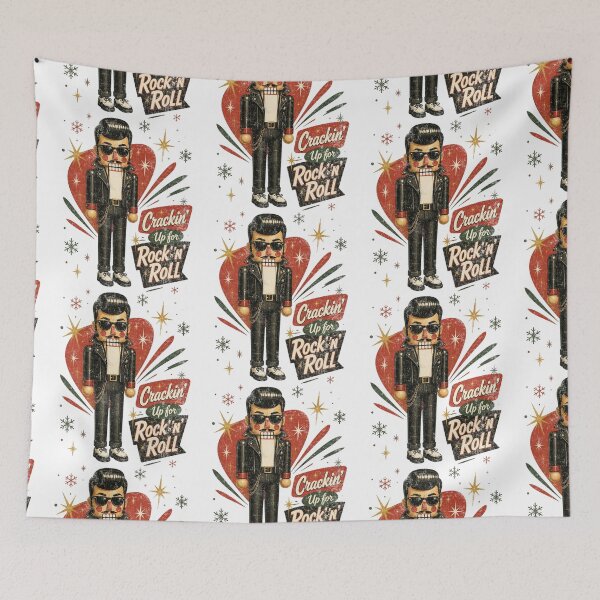 Item preview, Rockabilly Nutcracker – Crackin’ Up for Rock ’n’ Roll designed and sold by Nacho Average Designs.