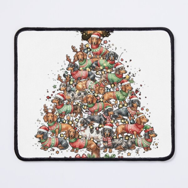 Item preview, Dachshund Dogs Christmas Tree Lights Oversized T-Shirt designed and sold by Design-phuket.