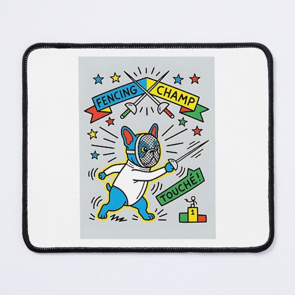 Item preview, French Bulldog Fencing Champion designed and sold by PictoVibe.