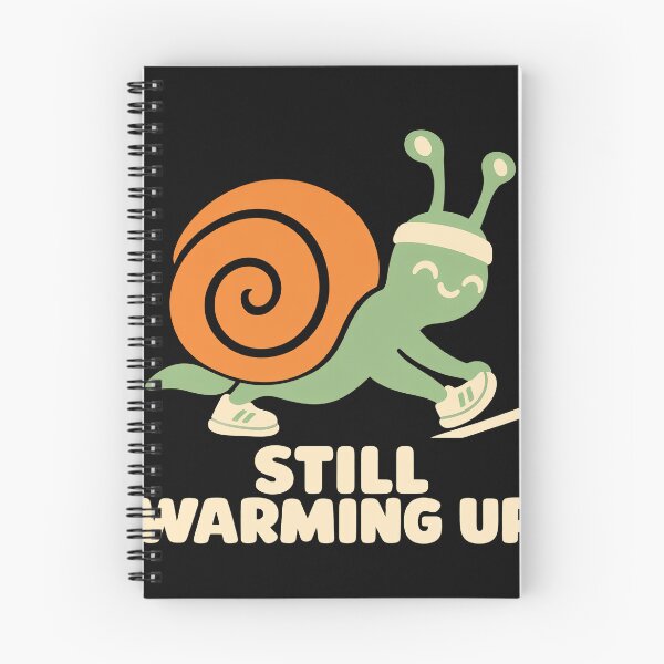 Item preview, Still Warming Up Snail Funny Running Slow Runner designed and sold by LiberOccultis.