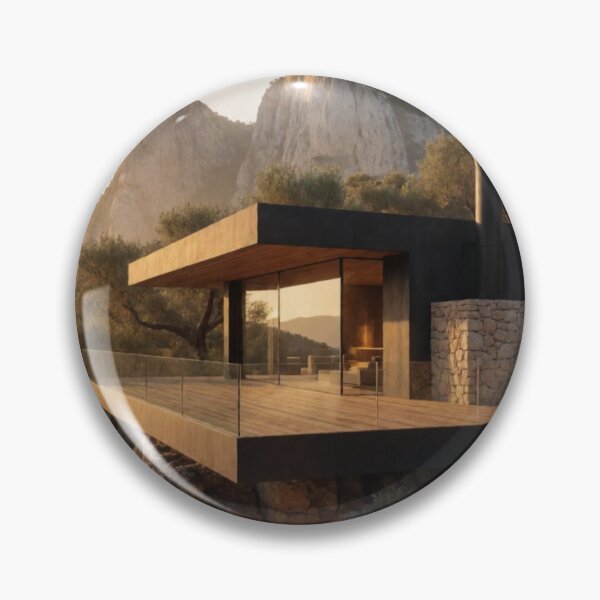 Item preview, Cliffside Mountain Escape - Luxury Modern Retreat Architecture designed and sold by nhk999.
