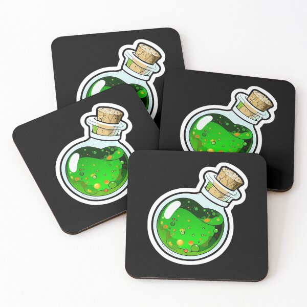 Item preview, Green Magic Potion Bottle Sticker – Glowing Fantasy Elixir with Cork Stopper, Witchcraft and Wizard Aesthetic designed and sold by FestivityFinds.