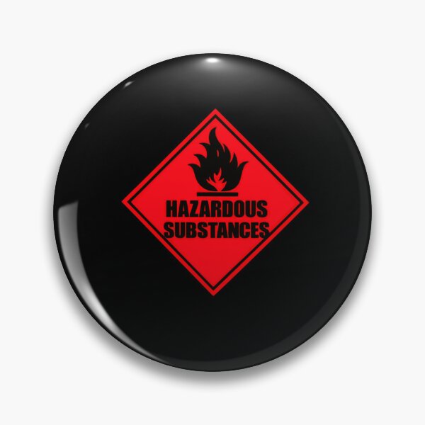 Item preview, Hazardous Substances Flammable Hazmat Warning Safety designed and sold by HumansStuck12.