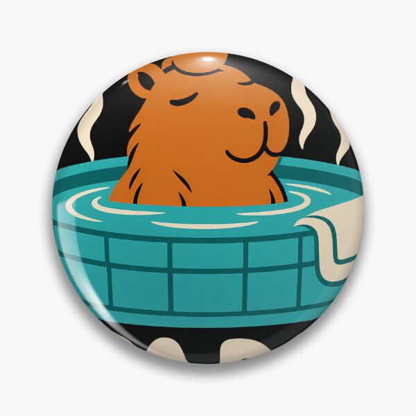 Item preview, Spa Day Capybara Hot Spring Funny Cute Animal designed and sold by LiberOccultis.
