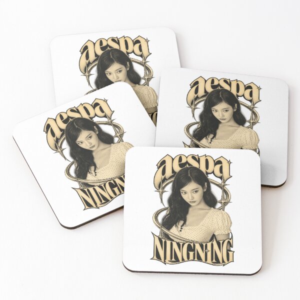 Item preview, aespa Ningning Gold Sparkle Y2K Fan Art designed and sold by Valereekmerch.