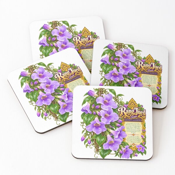 Item preview, Blue Trumpet Vine Purple Flower Vintage Botanical Art designed and sold by Pali's shop.