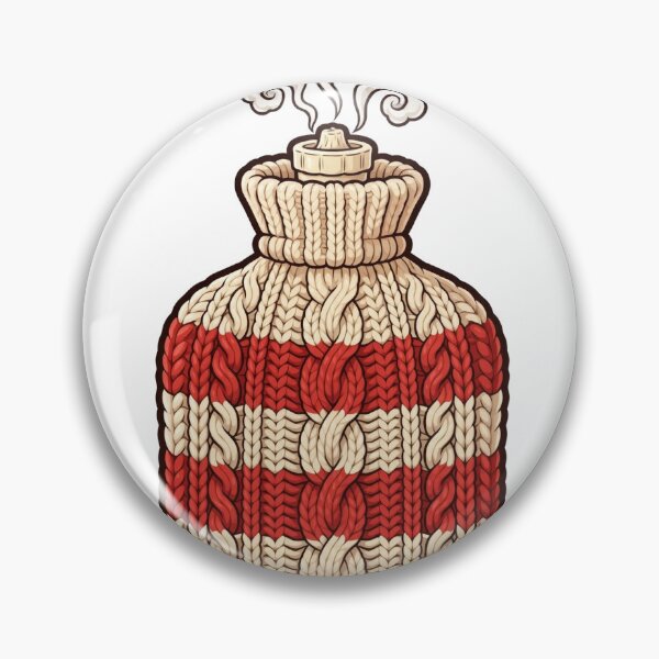 Item preview, Cozy Hot Water Bottle Sticker — Warm Winter Gift designed and sold by TMS-Studio.