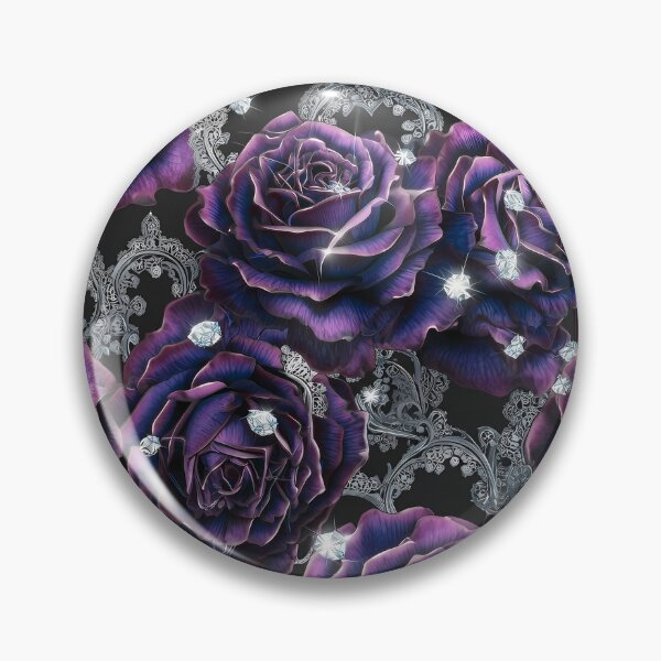 Item preview, Dark Gothic Crimson Rose Seamless Pattern 09 designed and sold by The Design Asset Station.