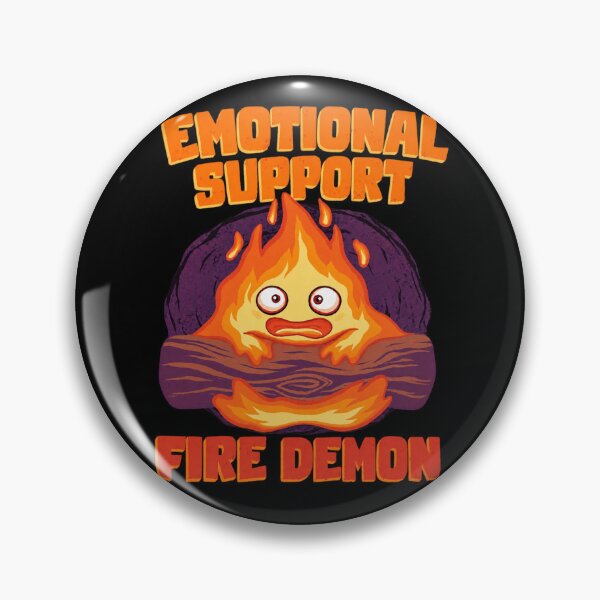 Item preview, Emotional Support Fire Demon Japanese Cartoon designed and sold by intczoe3982.